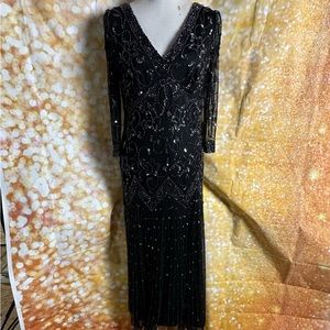 Pisarro Nights Beaded Evening Gown